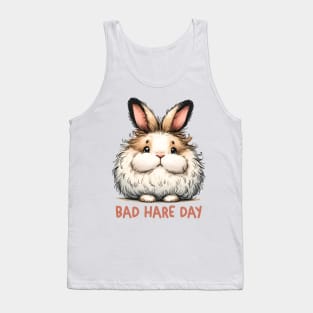Bunny bad hair day Funny Quote Hilarious Animal Food Pun Sayings Humor Gift Tank Top